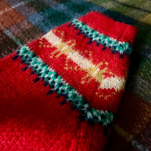 Rare Vintage Red Tundra 100% Wool Hooded Zip-up Sweater - Picture 5 of 9